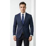 Ck 142 Slim Fit Mikro Desenli Erkek Ceket Yazlık Pike Kumaş Çift Yırtmaç Blazer