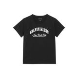 Ck Kız Çocuk Collegiate Kısa Kollu Siyah T-Shirt