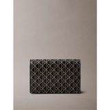 Ck LV04F1083G Emblem Aop Accordıon Cardcase Kadın Cüzdan - Kahverengi