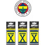 Ck Oto Bakım Dünyası Areon Fenerbahçe Renkleri Vanilla Mia Oto Araç Kokusu Üçlü Set