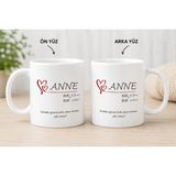 CK Store Ckstore Anneler Günü Porselen Kupa-Bardak Anne Için Hediye - Beyaz