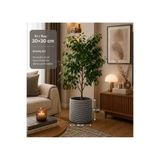 Ckdesign 30x30 cm Hasır Saksı Kılıfı – Dekoratif El Örgüsü Saksı Sepeti – Salon, Balkon ve Ofis İç Mekan Bitki Saksılığı