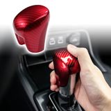 CKE Honda Civic 2022 2023 2024 2025 CRV HRV 2023 2024 2025 için Accord 2018-2024 2025 Aksesuarları Araba Merkezi Konsol Vites Topuzu Kapağı Trim Cap -Kırmızı Karbon