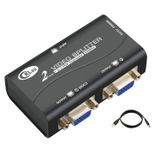 CKLau 450 MHz Bant Genişliği 2 Bağlantı Noktası VGA Dağıtıcı Amplifikatör Kutusu 1 PC - 2 Monitör SVGA Video Bölücü Desteği 2048 x 1536 Ekran Tekrarlama için 50 metreye kadar çözünürlük