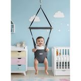 CKM Baby Hoppala Zıpzıp , Bebek Gelişimine Etkili , Yaylı Yüz Korumalı Bebek Salıncağı - Gri
