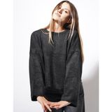 Ckm Moda Leavy Triko Sakallı Kazak Siyah - Standart
