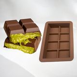 Ckm Silikon 2'li Set Muffin ve Dubai Çikolata Kalıbı (6lı Muffin Silikon Kalıp Dubai Çikol - Çok Renkli