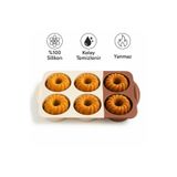 CKM silikon 6'Lı Tepsi Muffin Kek Kalıbı