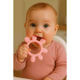 CKM Silikon Parmak Diş Kaşıyıcı Bebek Dişlik Ergonomik Tutma Özelliği ile 0-24 Ay Arası Kullanıma Uygun - Pembe