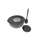 CKM silikon Rendeli Karıştırma Kabı Silikon Spatula Hediyeli saklama kabı 24 cm