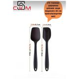 CKM silikon Silikon Yanmaz Yapışmaz 2li Spatula-Sıyırma Seti Siyah Siyah