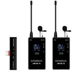 Ckmova UM100 Kit-4 Ultra Kompakt Type-C Girişli 1 Alıcı 2 Vericili Siyah UHF Kablosuz Yaka Mikrofon Seti