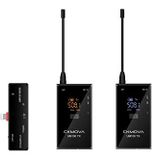 CKMOVA UM100 Kit-6 Ultra Kompakt İphone IOS için 1 Alıcı 2 vericili UHF Kablosuz Yaka Mikrofon Seti