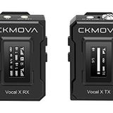 CKMOVA Vokal X V1 Ultra kompakt 2,4 GHz Çift Kanallı Kablosuz Telsiz Mikrofon Seti