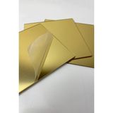Ckr Tasarım Dekoratif Pleksi Ayna Gold(Kendinden Yapışkanlı) 20X20 cm 4 Adet - Altın