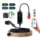 Cks Enerji Elektrikli Araç Taşınabilir Şarj Istasyonu 11 Kw / 16A / Tip-2 / 5X16a Fiş / Trifaze / 5M / Çantalı / Ev Tipi Dönüştürücü Kabl