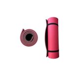 CKSpor 10 mm Çift Taraflı Pilates Yoga Minderi, Egzersiz Matı, Pembe-Siyah