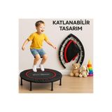 CKSPOR 102 cm Katlanabilir Mini Trambolin, Metal Yay, Mavi