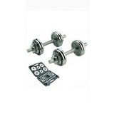 CKSpor 15 Kg Krom Dumbell Seti Çantalı Döküm Plaka Dambıl Seti CKS15