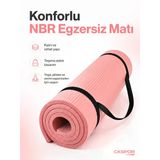 Ckspor 15 Mm Konfor Doku Kaymaz Nbr Mat Taşıma Askılı Pilates Egzerisiz Minderi
