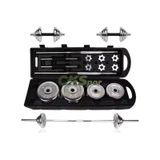 Ckspor 50 Kg Çantalı Krom Dambıl Bar Ve Plaka Seti Cks132