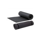 CKSpor 6 mm Pilates Yoga Matı, Kaymaz Spor ve Fitness Minderi, Egzersiz Matı, Siyah