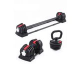 Ckspor Ayarlanabilir 3 In 1 Dumbell Ağırlık Seti Dambıl Halter Set Kettlebell 19-20 Kg Cks171