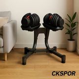 Ckspor Ayarlanabilir Dambıl Ve Stand Seti 2 X 40 Kg Ayarlanabilir Mekanizmalı Dambıl + Dambıl Standı