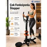 Ckspor Çok Fonksiyonlu Stepper Egzersiz Aleti Twister Diskli Dambıllı Direnç Lastikli Kondisyon Aleti