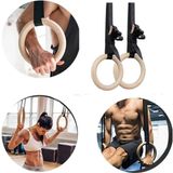 CKSpor Crossfit Jimnastik Halkası Ahşap Jimnastik Halkası CKS-43