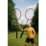 CKSpor Fileli Badminton Raket Seti – 2 Raket 3 Top ile Birlikte CKS-82