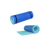 CKSpor fitness pilates minderi yoga ve egzersiz mati turkuaz tasinabilir askil 10mm mat turkuaz