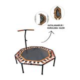 Ckspor Katlanabilir Sekizgen Step Trambolin Tutunmalı Trambolin Fitness Zıplama Trambolini