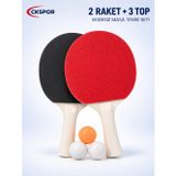 Ckspor Masa Tenisi Raketi 2 Masa Tenisi Raketi + 3 Pinpon Topu Cks-85