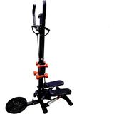 CKSpor multi fonksiyonel stepper egzersiz aleti stepper + dumbell + twister set Siyah