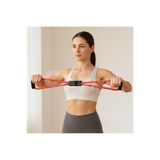 CKSpor Pilates Direnç Lastiği, Egzersiz Fitness ve Esneme Bandı Seti, Çok Renkli