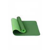 CKSpor Profesyonel TPE Yoga Matı, 6 mm, Kaymaz Taban, Çift Katmanlı, Yeşil, 180x60 cm