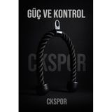 CKSpor Triceps Halatı, Dayanıklı Fitness ve Ağırlık Antrenman Aparatı, Siyah, CKS-43