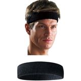 Ckspor Unisex Havlu Ter Bandı Kafa Bandı Tenis Saç Bandı Headband - Siyah