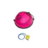 CKSpor Yarım Denge Topu Pilates Aleti, Direnç Lastikli Bosuball, 46 cm, Pembe