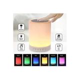 Cl-671 Beyaz Dokunmatik Rgb Led Bluetooth Hoparlör Taşınabilir Aux Usb Sd Kart Fm Radyo Destekli