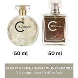 Clé D'amour Beauty Of Life Audacious Pleasures - 2 Li Kadın Erkek Parfüm Seti 50 ml - Vegan