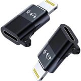 Cl2 Lightning ≥ USB C Şarj ve Data Aktarım Destekli Kulaklık Adaptörü Dönüştürücü, 2 Ad