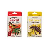 CLADE-GRAVIM Dinozor Kart Oyunları - Eski Kemikler ve Go Dino Paketi Oyun Kartları Dinozor Oyunu (2 Oyun)