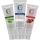 Claderm 50ML 3'lü Kırışıklık Karşıtı Krem Yüz Maskesi Aloe Vera-Collagen-Nar Özlü Avantaj Paketi