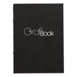 Clairefontaine 975800C Graf'Book 360° çizim defteri (iplik dikişli, dikey, 10,8 x 14,8 cm, 100 g, asit içermez, pH nötr) 1 adet, siyah