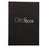 Clairefontaine 975802C Graf'Book 360° çizim defteri (iplik dikişli, dikey, 21 x 29,7 cm, 100 g, asit içermez, pH nötr) 1 adet, siyah