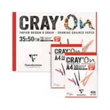 Clairefontaine Cray'on Çizim Blok Eskiz Çizim Defteri A3 Üstten Spiralli 120 Gr. 50 Yaprak