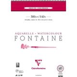 Clairefontaine Fontaine %100 Pamuk Spiralli Sulu Boya Defteri 300 Gr. A3 10 Yaprak