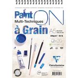 Clairefontaine Paint On A5 Üstten Spiralli Resim Defteri 200 gr 20 Yp Çok Amaçlı Kullanım İçin